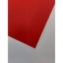 Фетр жесткий 2 мм  (20*30 см) цв. красный,  цена за лист